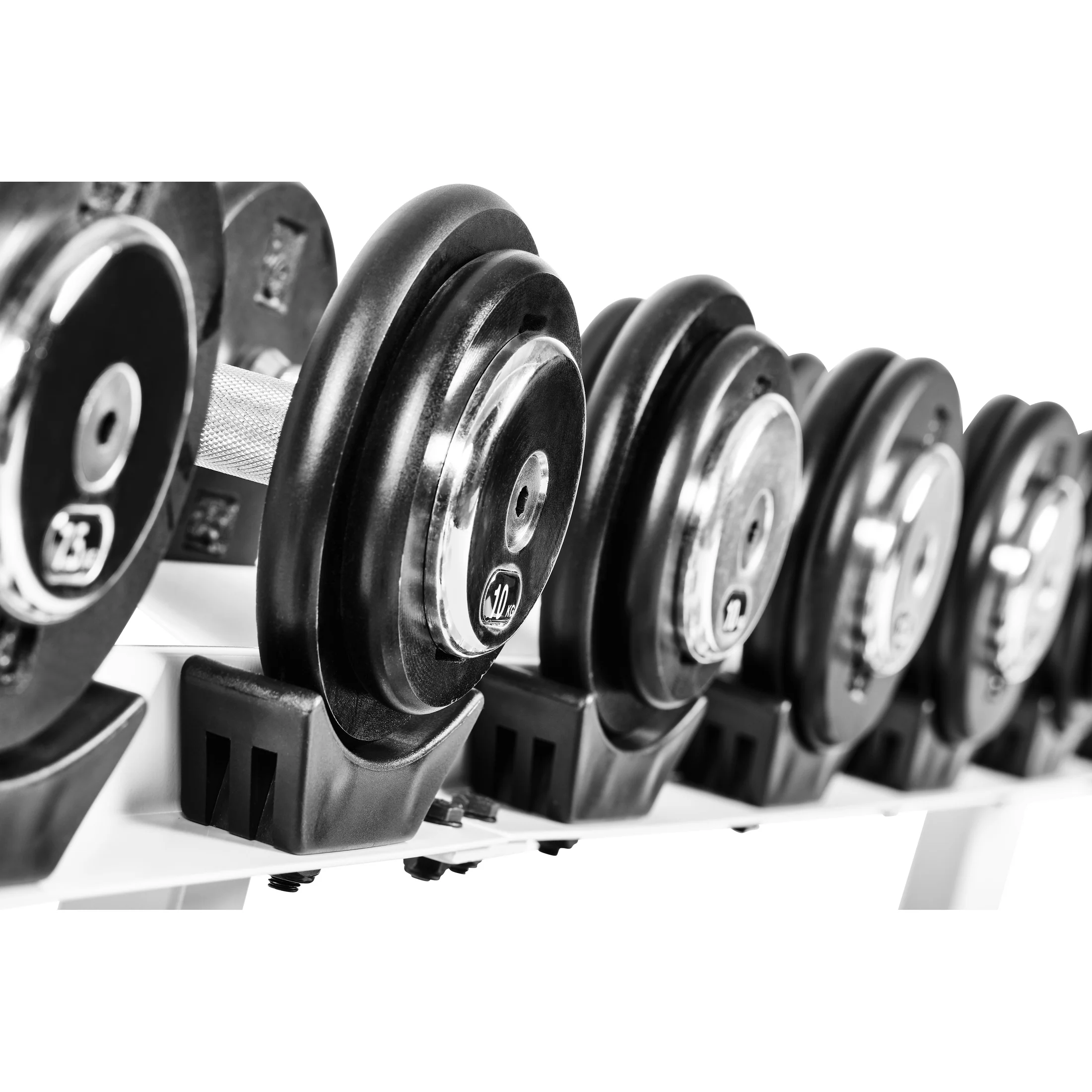 Profi Studio Satz von 5 Kg - 27,5 Kg inkl. Ablage/Rack Guss - Image 3