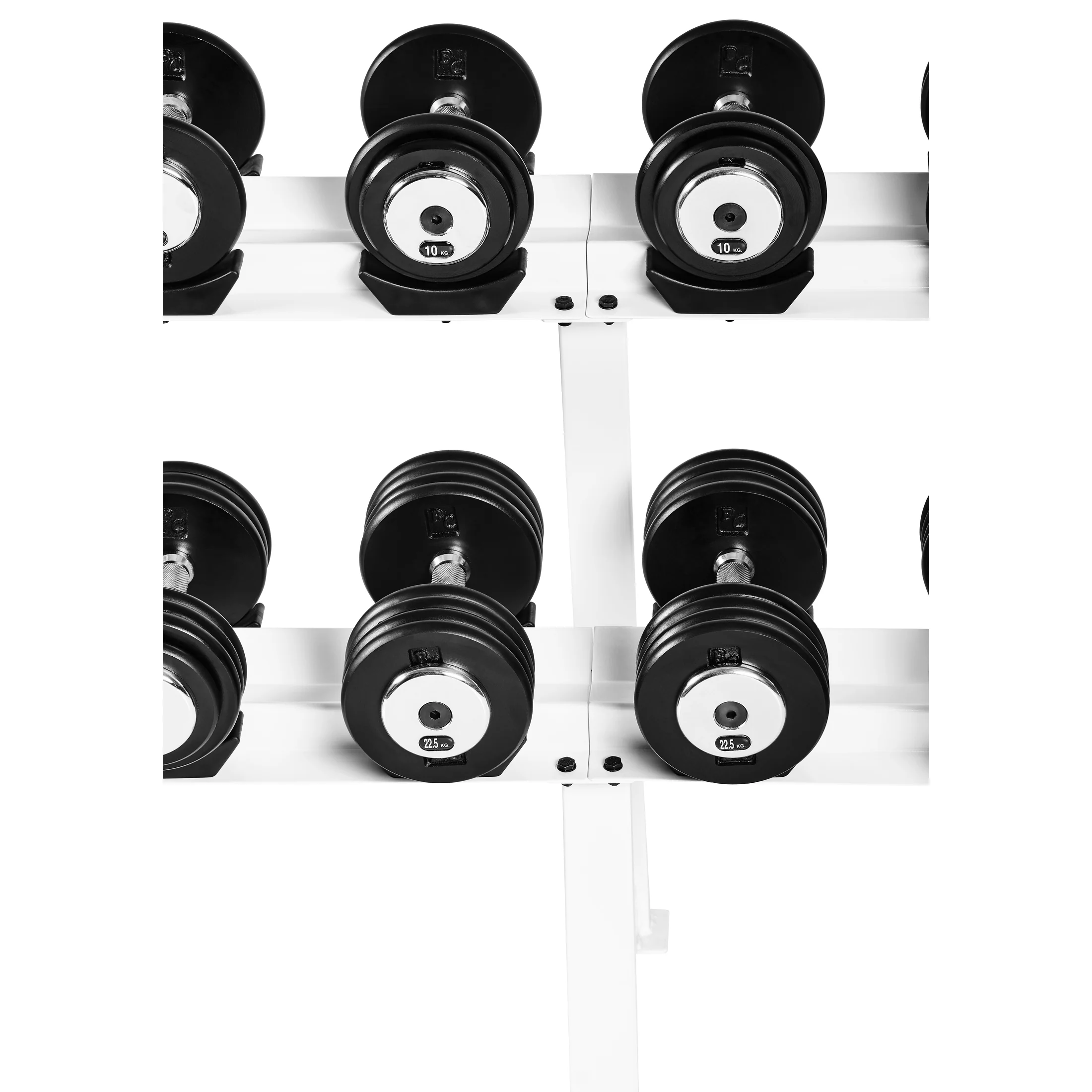 Profi Studio Satz von 5 Kg - 27,5 Kg inkl. Ablage/Rack Guss - Image 4