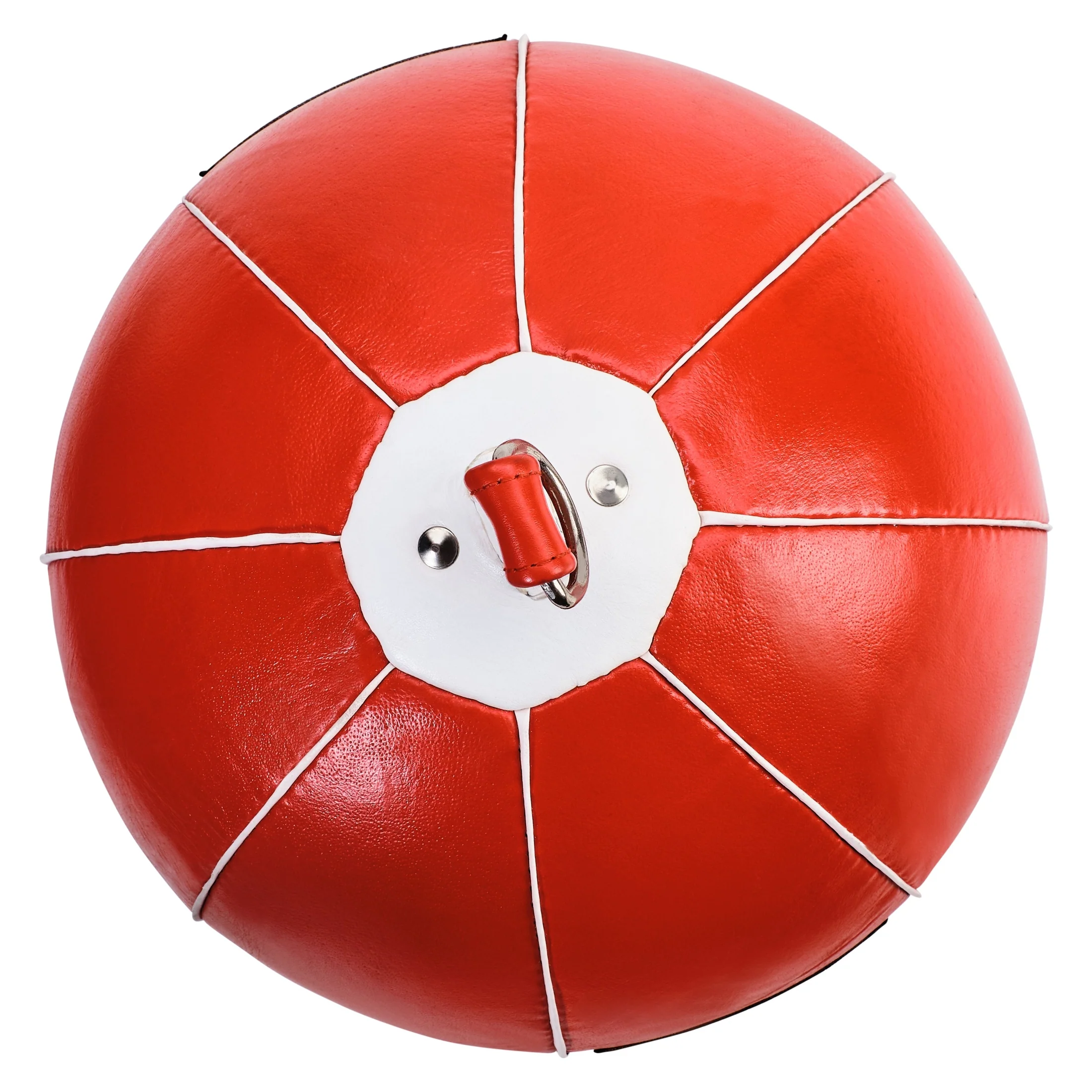 Doppelendball aus Leder inkl. Spanngurten red - Image 3
