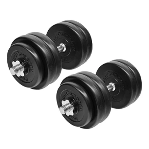 Kurzhantel-Set 30Kg (2 x Kurzhantelstange 45cm, 4x1,25 und 8x2,5Kg Hantelscheiben) Hantelset Hanteln