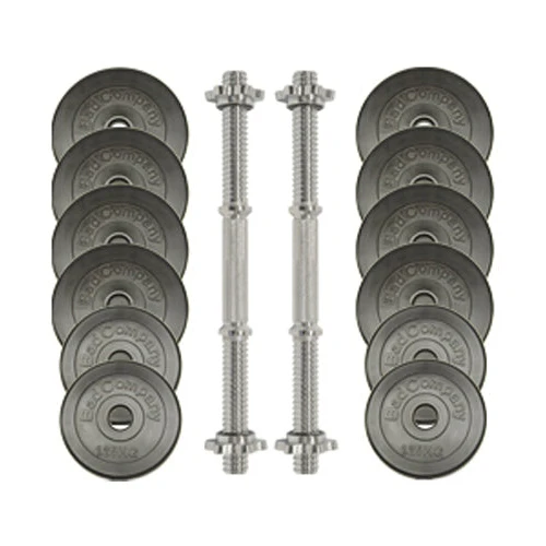 Kurzhantel-Set 30Kg (2 x Kurzhantelstange 45cm, 4x1,25 und 8x2,5Kg Hantelscheiben) Hantelset Hanteln - Image 2