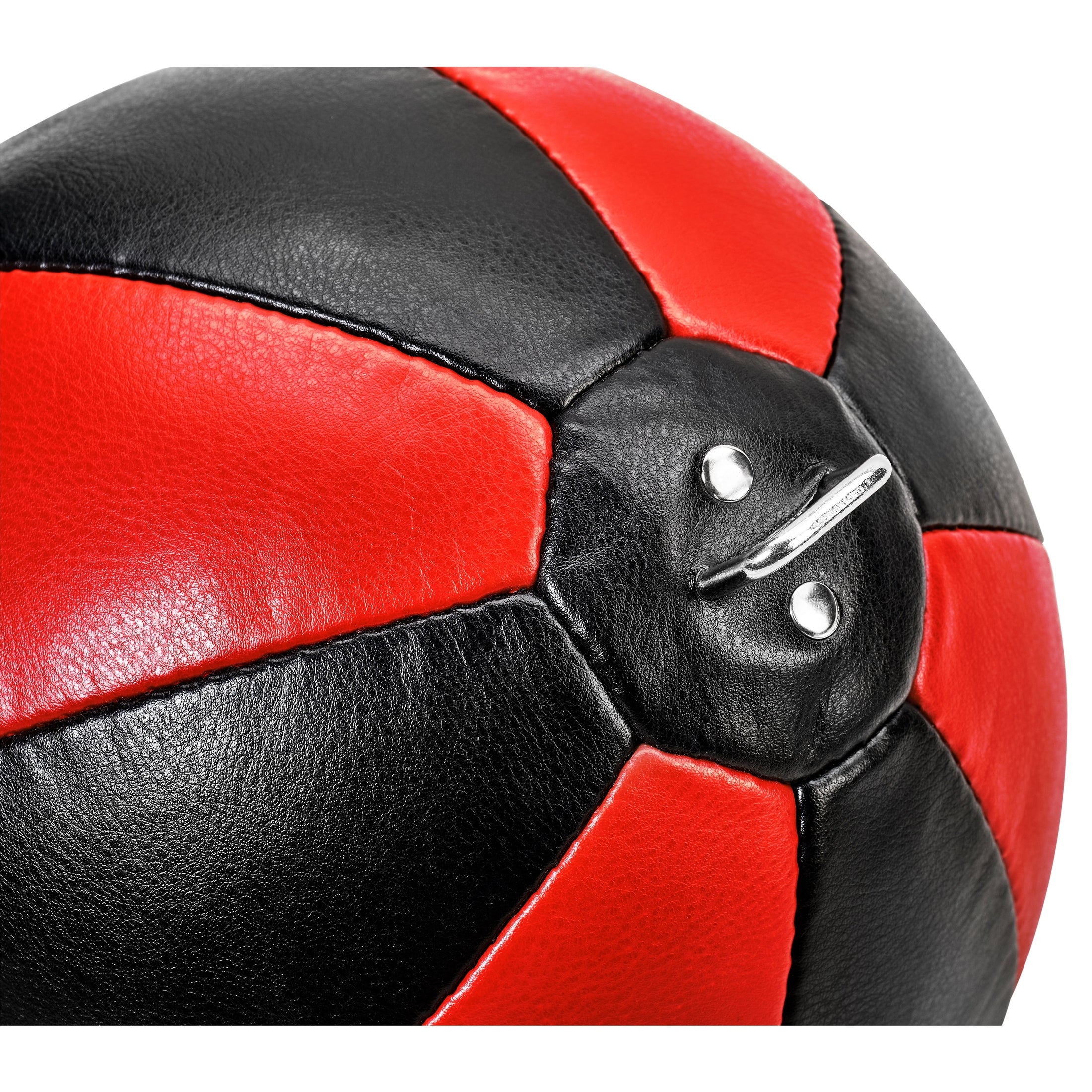Doppelendball aus Kunstleder mit Spanngurten red - Image 4