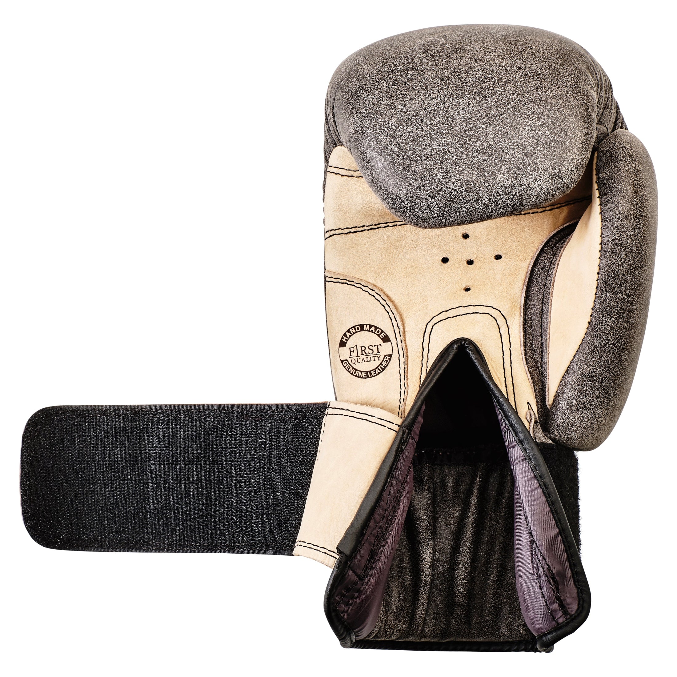 Retro Boxhandschuhe aus Rindsleder mit Belüftungssystem - Image 14