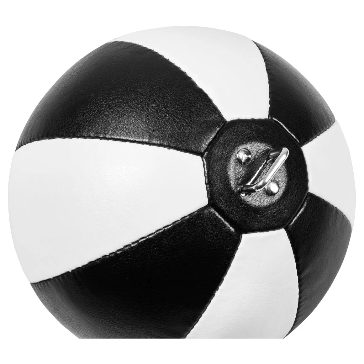 Doppelendball aus Kunstleder mit Spanngurten white - Image 3