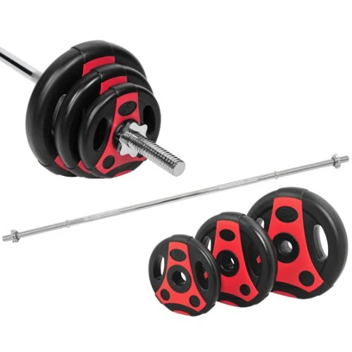 K-Grip. 26,5 Kg Langhantel Set Hanteln Hantelscheiben - Image 2