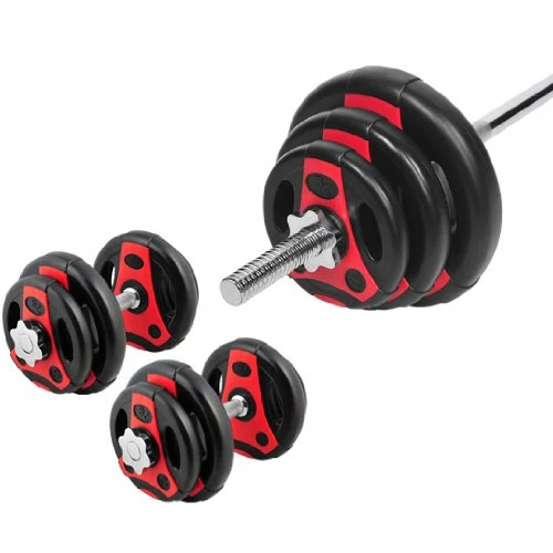 K-Grip. 46,5 Kg Langhantel Set Kurzhanteln Gewicht
