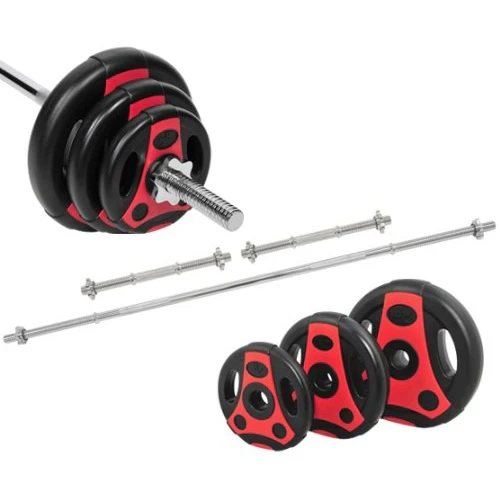 K-Grip. 46,5 Kg Langhantel Set Kurzhanteln Gewicht - Image 2
