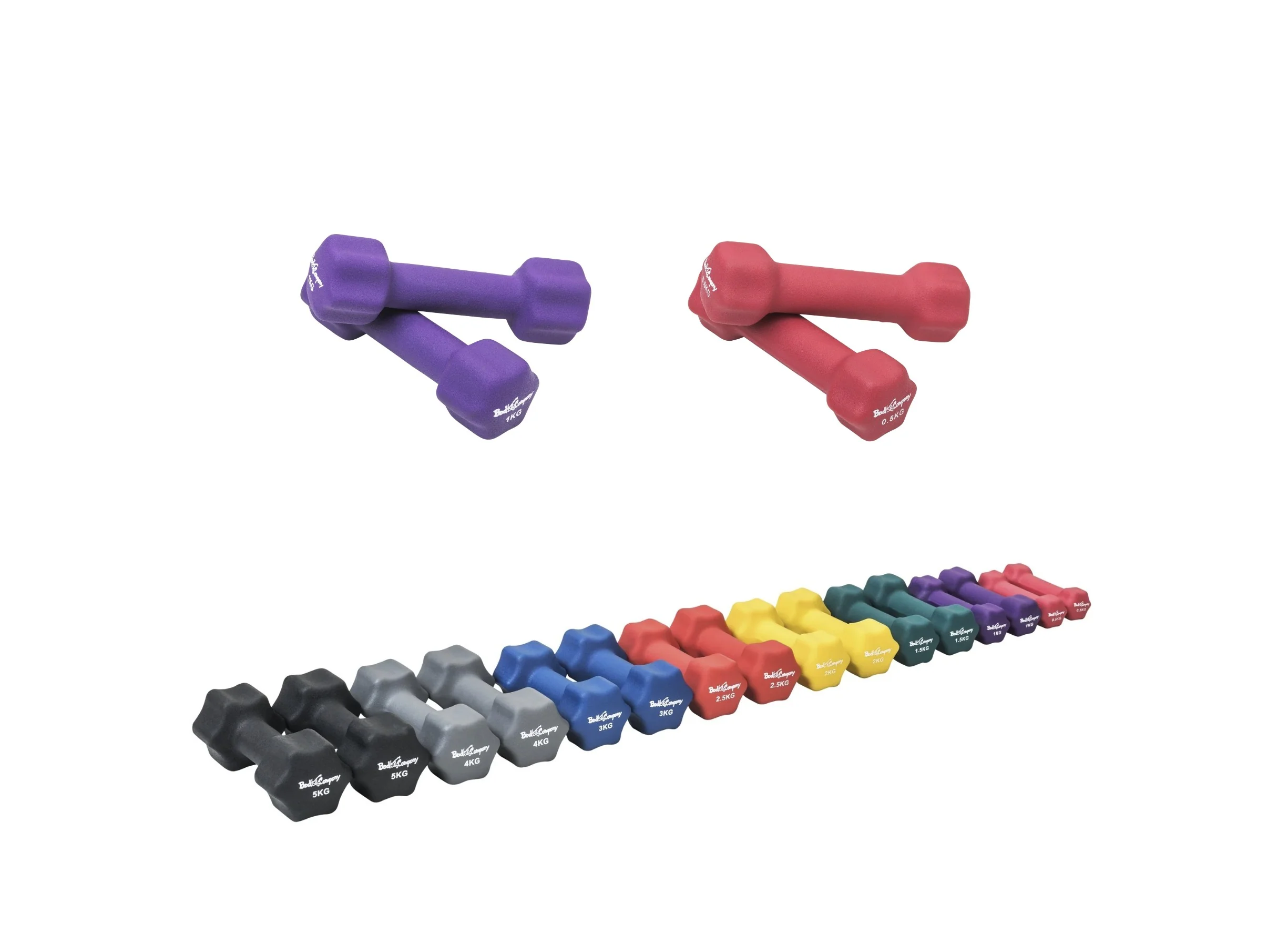 3Kg (2x0.5,2x1) Neopren Gymnastik Hanteln Gewichte Hantel-Set