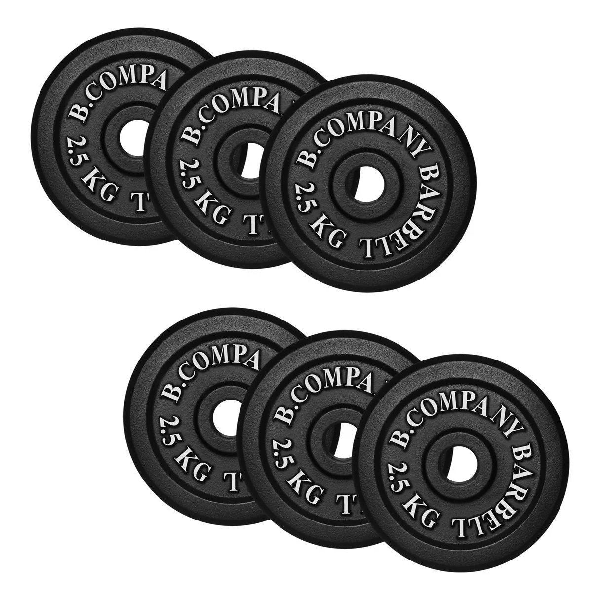 Guss 15,0Kg (6x2,5) Hantelscheiben Gewichte Hanteln 30/31mm