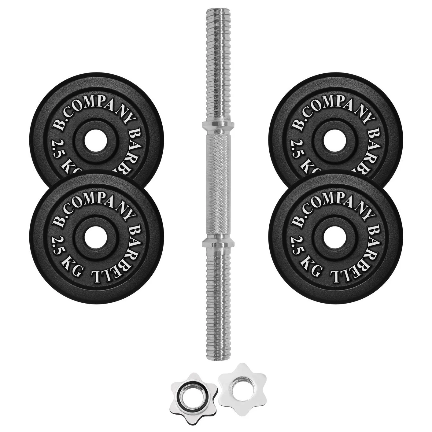 Guss Kurzhantel-Set 12,5Kg Hantelscheiben Hantelset Hanteln - Image 2