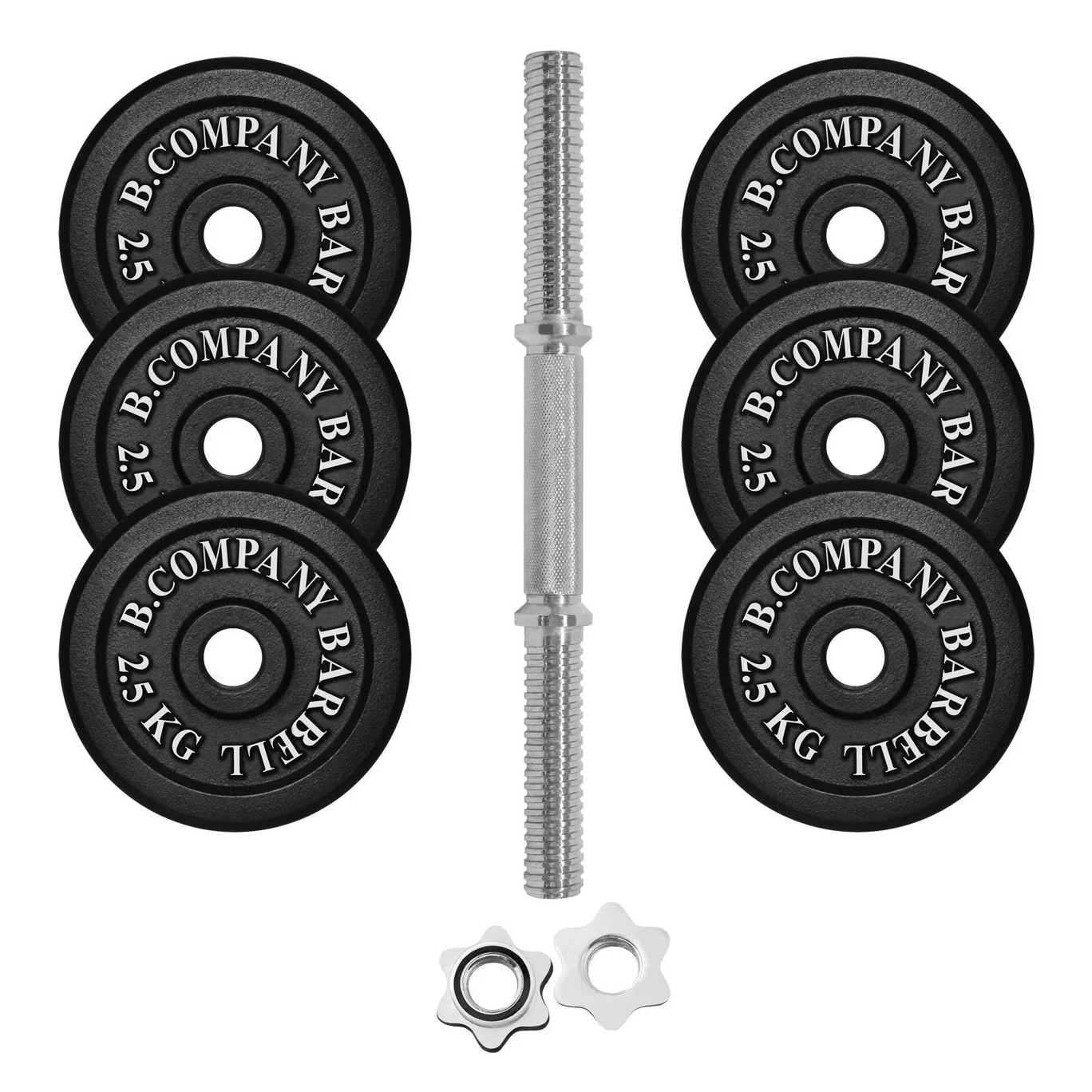 Guss Kurzhantel-Set 17,5Kg Hantelscheiben Hantelset Hanteln - Image 2