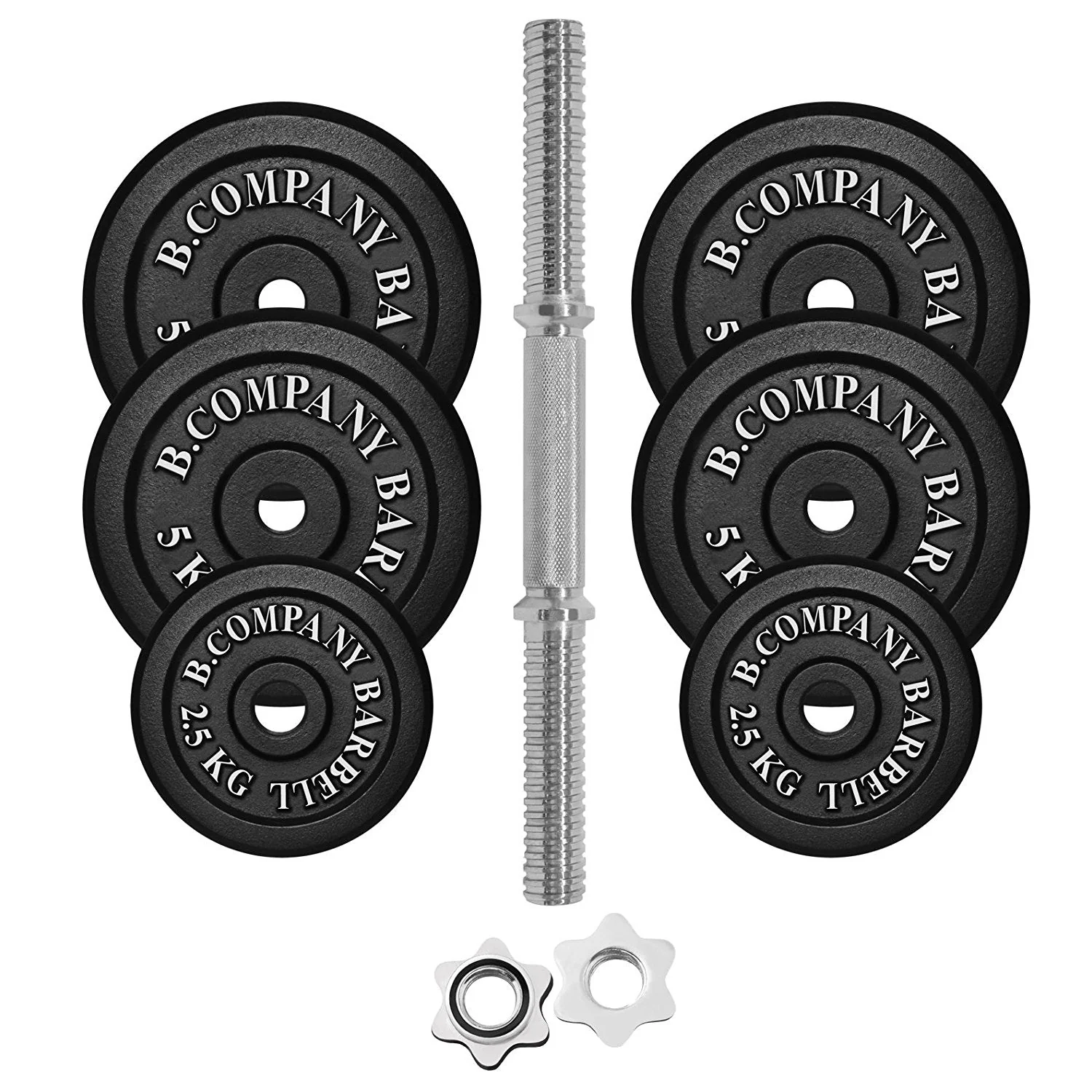 Guss Kurzhantel-Set 27,5Kg Hantelscheiben Hantelset Hanteln - Image 2