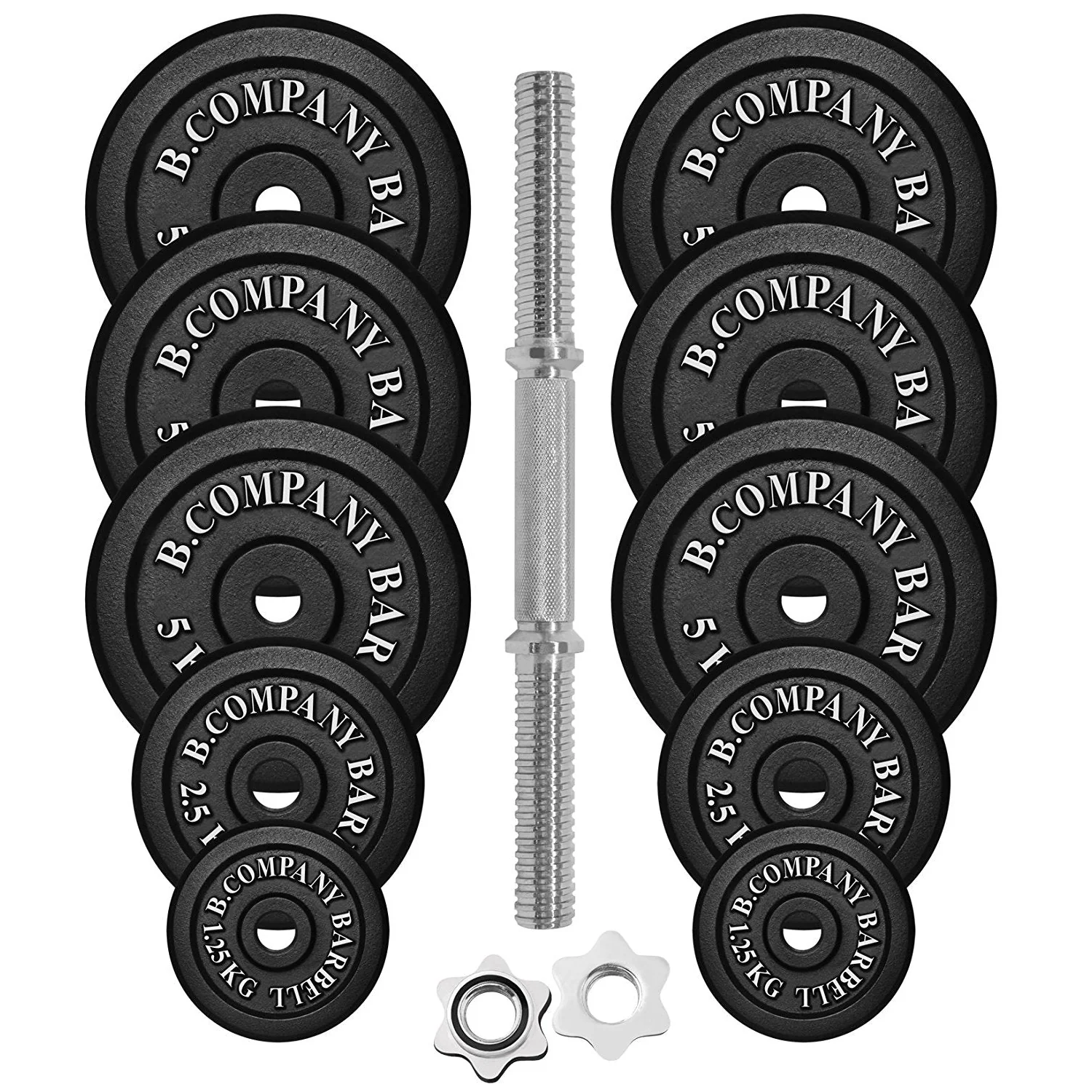 Guss Kurzhantel-Set 40Kg Hantelscheiben Hantelset Hanteln - Image 2