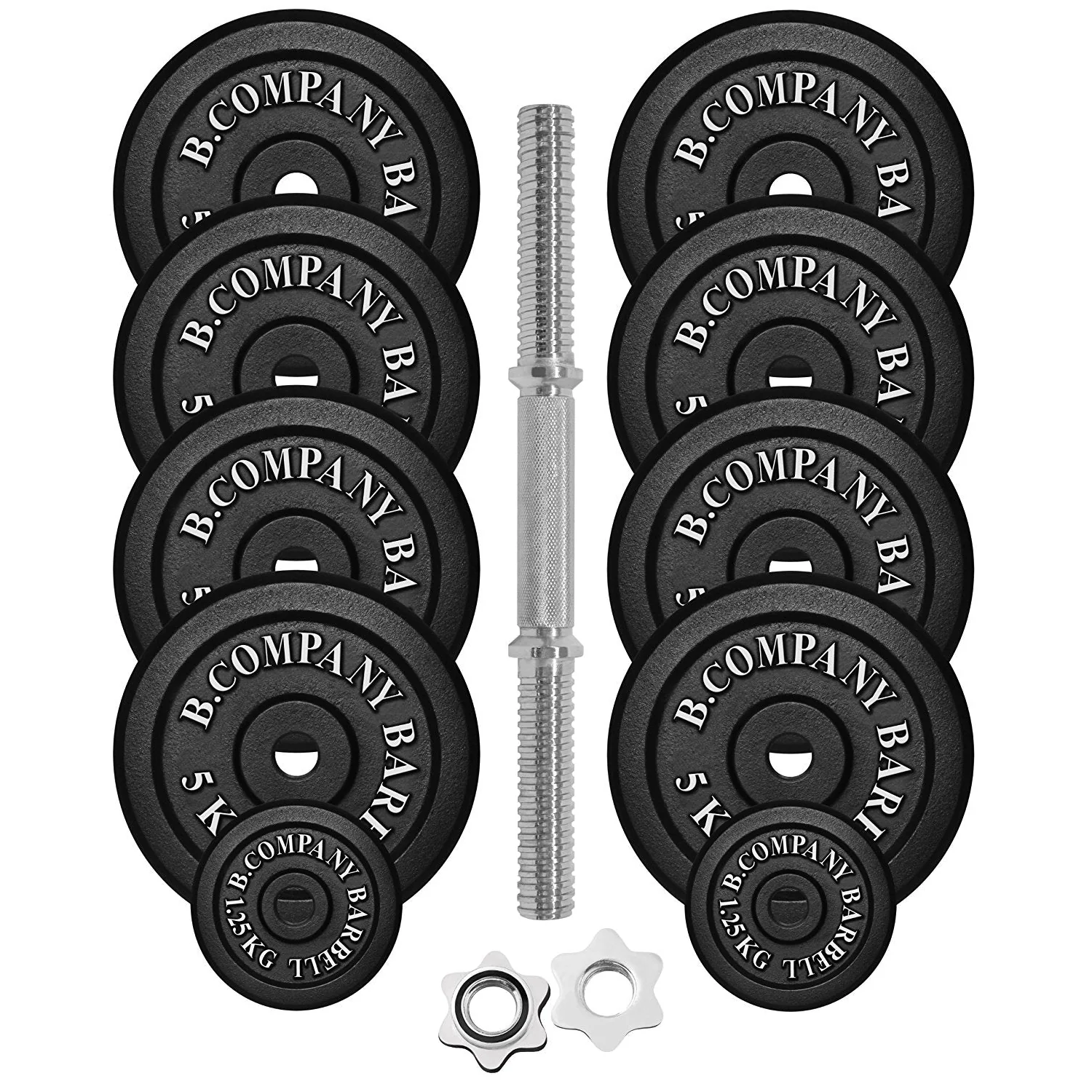 Guss Kurzhantel-Set 45Kg Hantelscheiben Hantelset Hanteln - Image 2