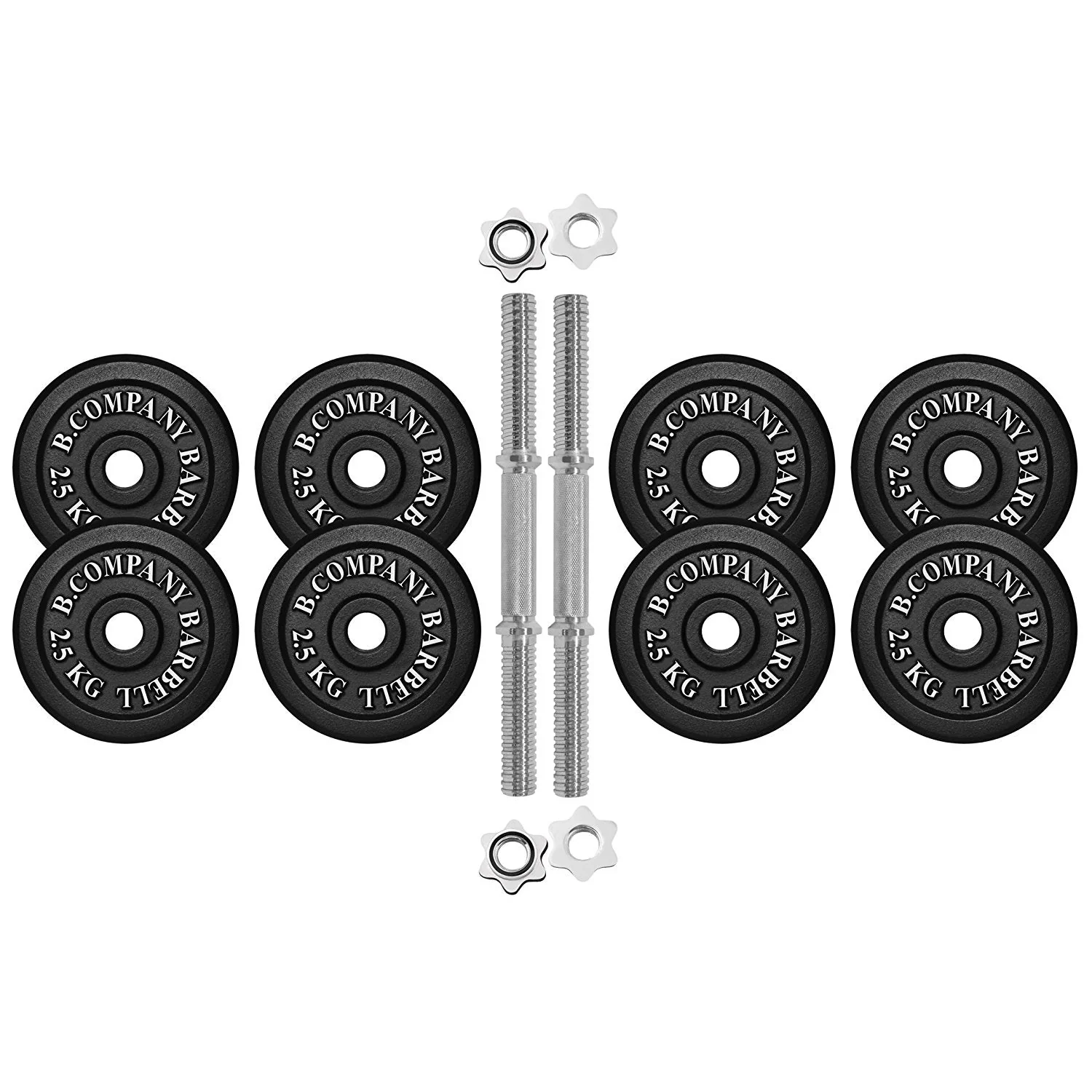 Guss Kurzhantel-Set 25Kg (2x12,5) Hantelscheiben Hantelset - Image 2