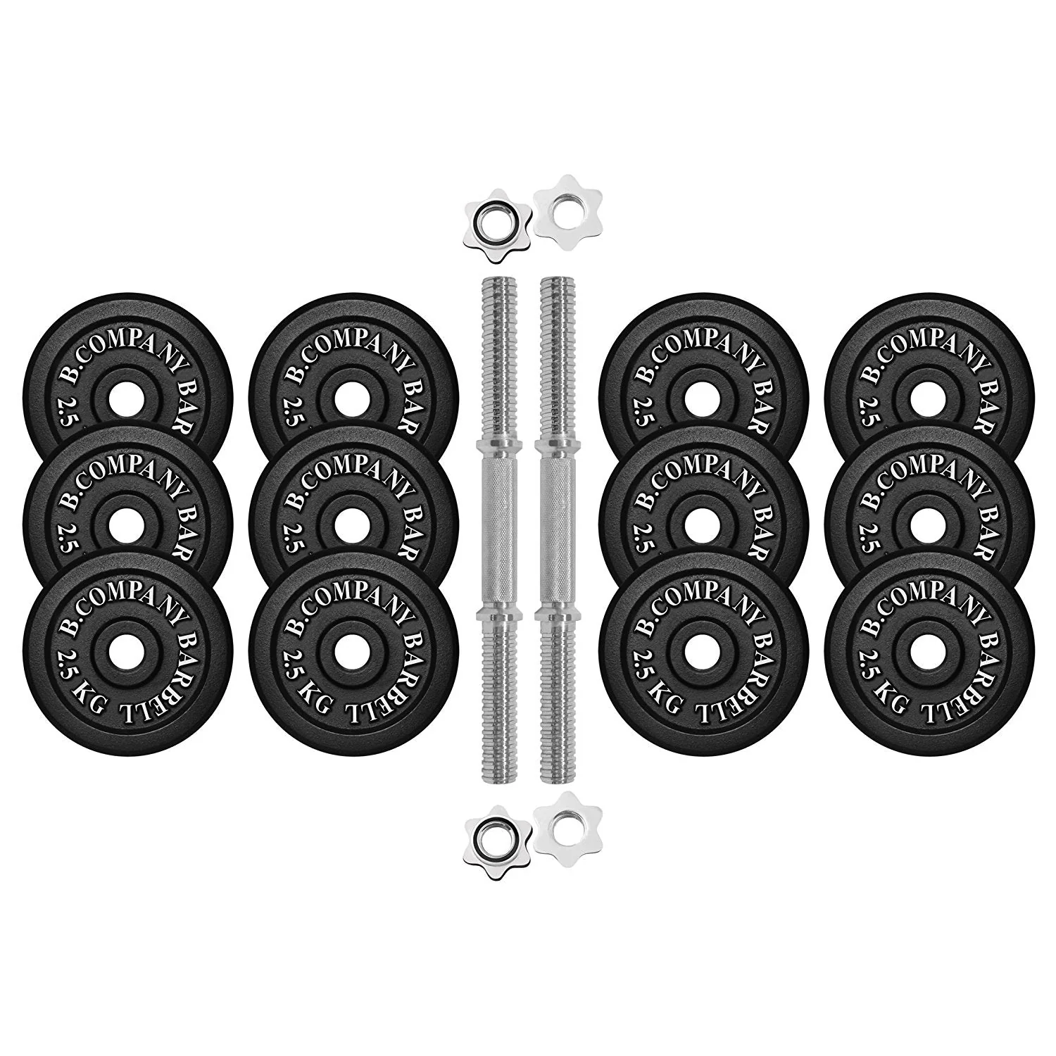 Guss Kurzhantel-Set 35Kg (2x17,5) Hantelscheiben Hantelset - Image 2