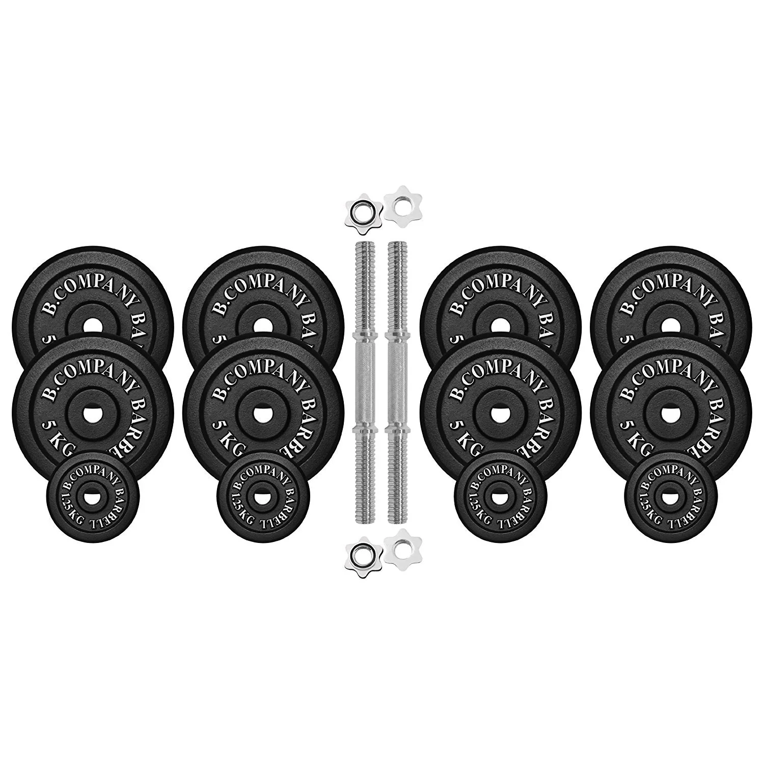 Guss Kurzhantel-Set 50Kg (2x25) Hantelscheiben Hantelset - Image 2