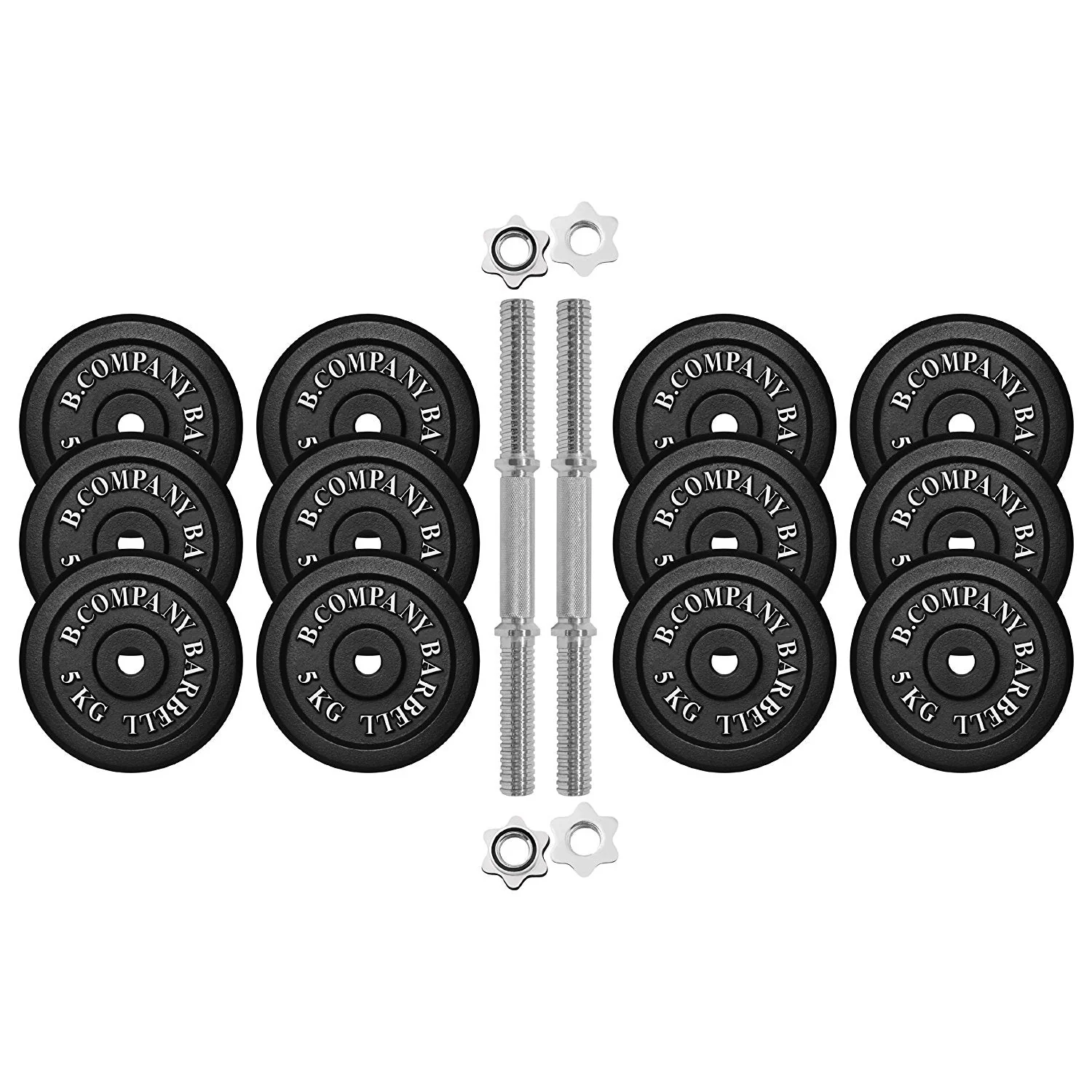 Guss Kurzhantel-Set 65Kg (2x32,5) Hantelscheiben Hantelset - Image 2