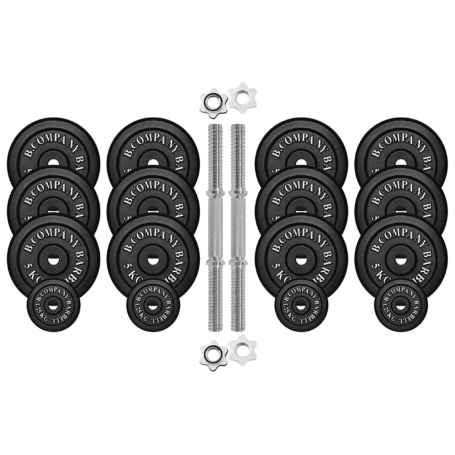 Guss Kurzhantel-Set 70Kg (2x35) Hantelscheiben Hantelset - Image 2