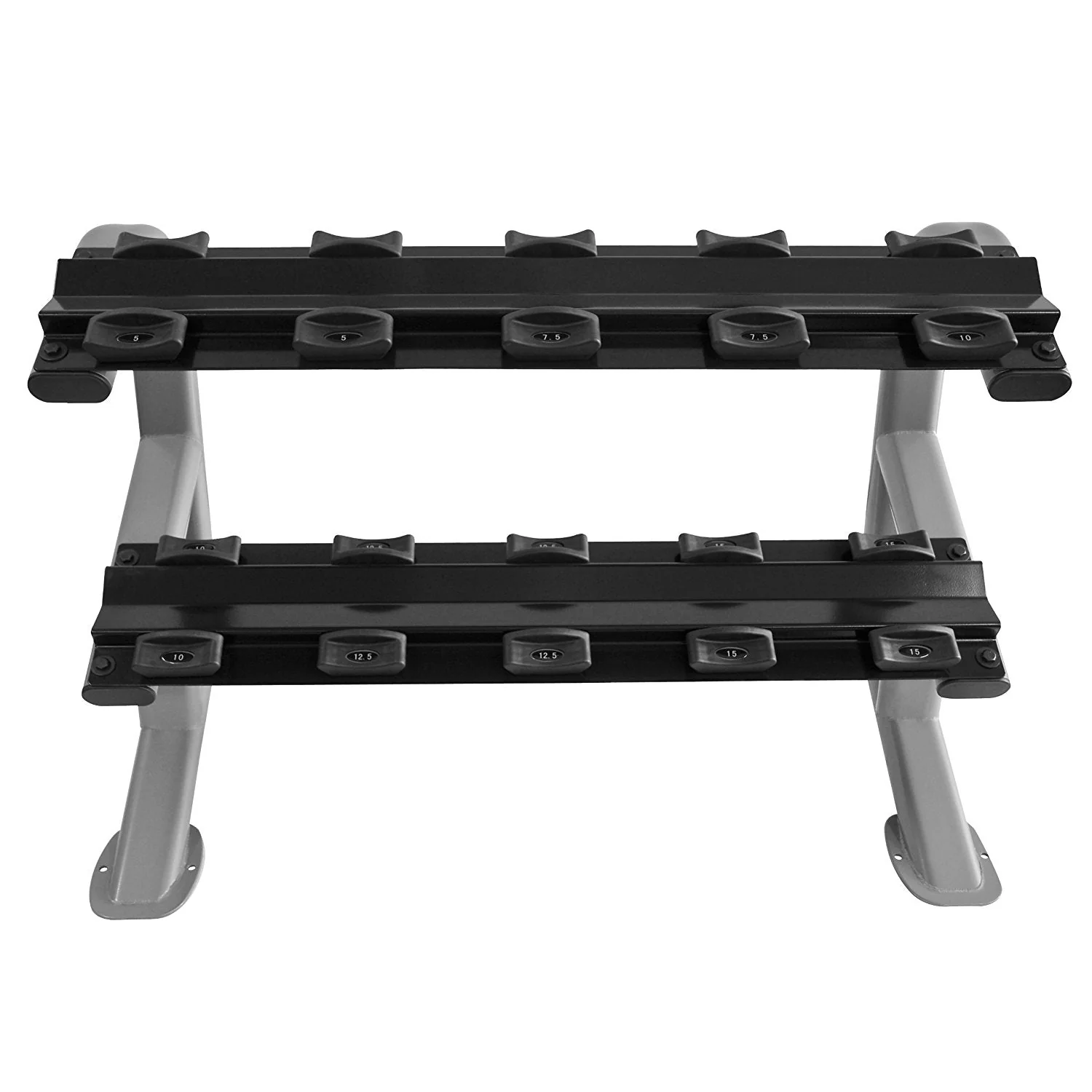 Heavy Duty Kurzhantel Studio Satz von 5 - 15Kg (5 Paar) inkl. CHD Ablage Rack - Image 4