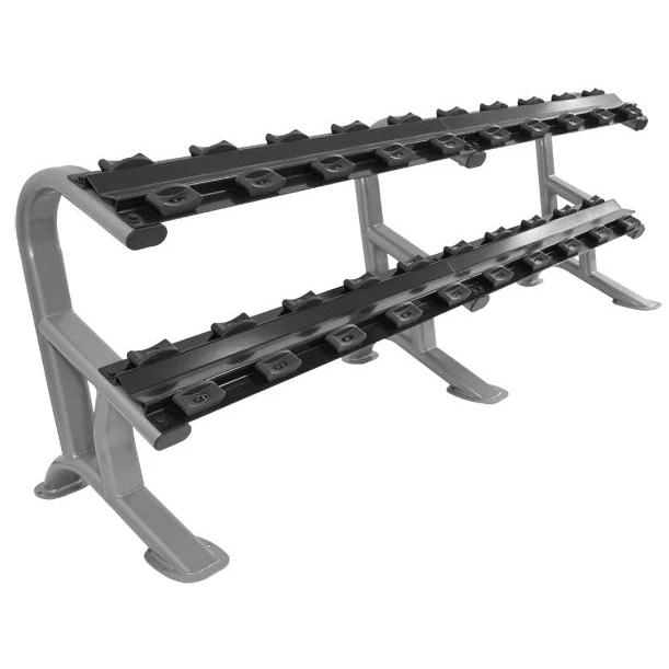 Heavy Duty Kurzhantel Studio Satz von 5 - 27,5Kg (10 Paar) inkl. CHD Ablage Rack - Image 3