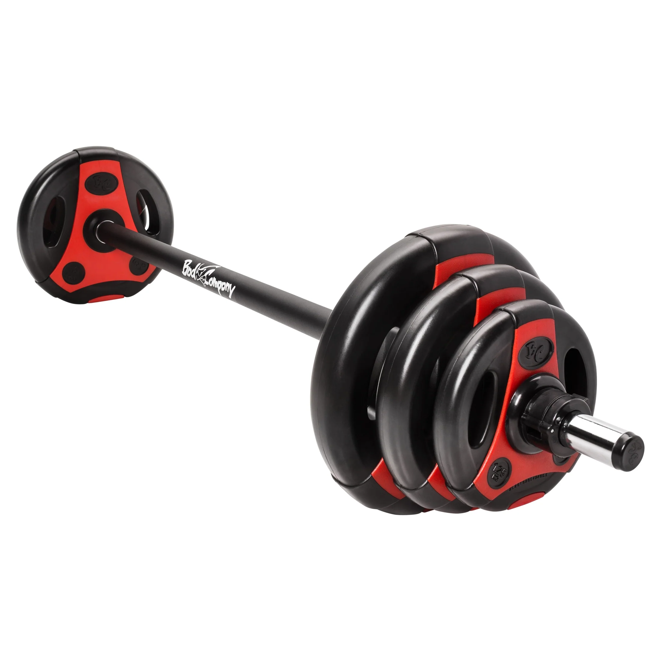 Aerobic Langhantel-Set 19 kg schwarz/rot - Image 4