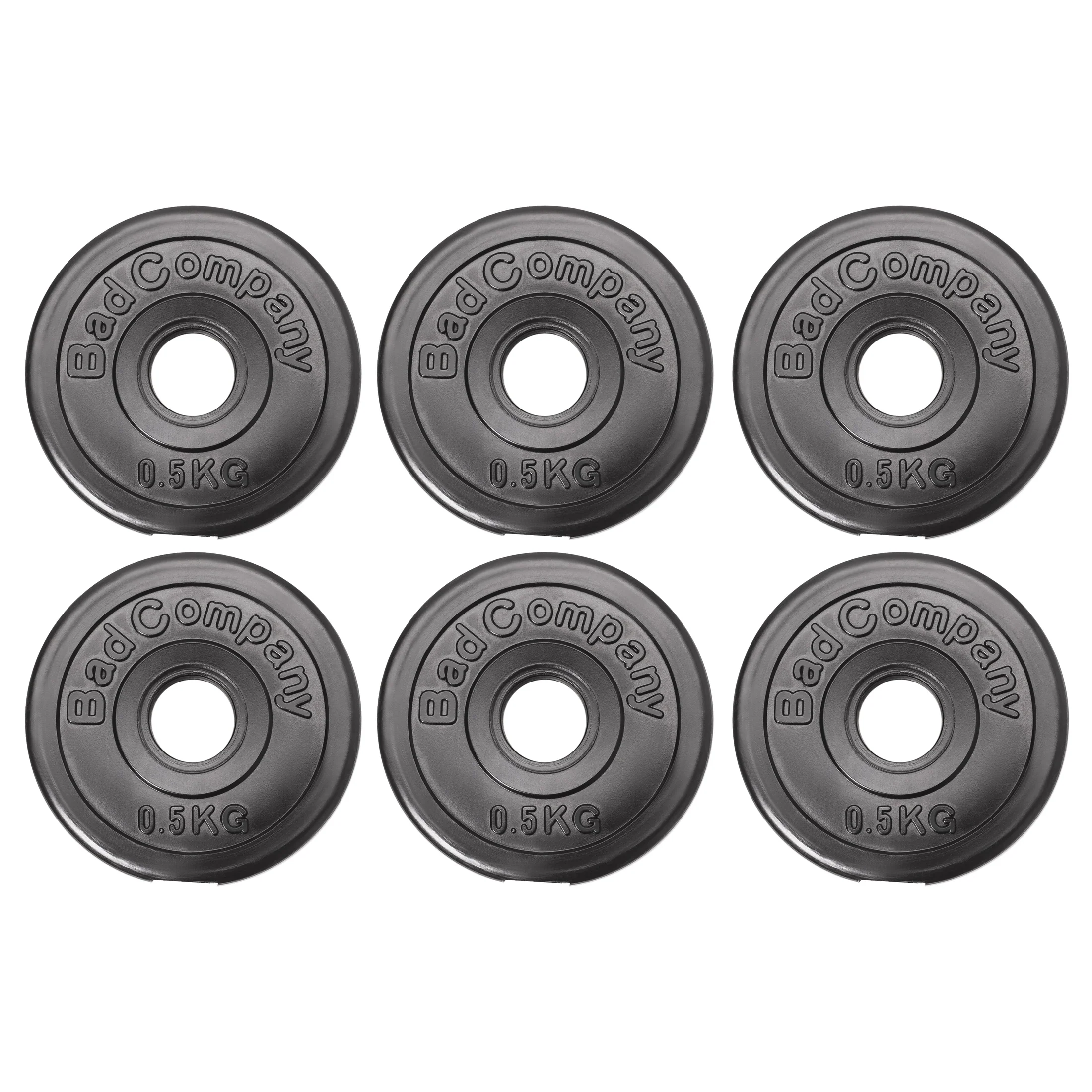 3 Kg (6x0,5) Hantelscheiben Hantel Hanteln 30/31mm Kunst. - Image 2