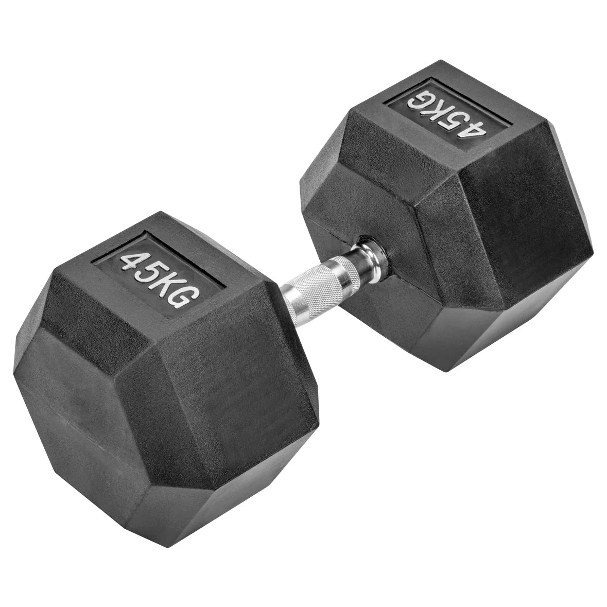 Gummierte Hexagon Hanteln mit verchromten Griffen - Image 68