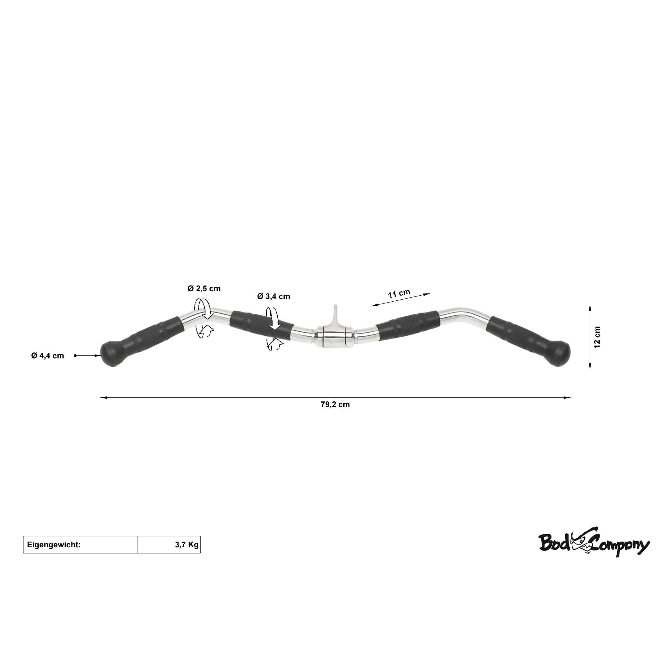SZ-Curl Griff m. Gummi Hand-Grips - Image 3