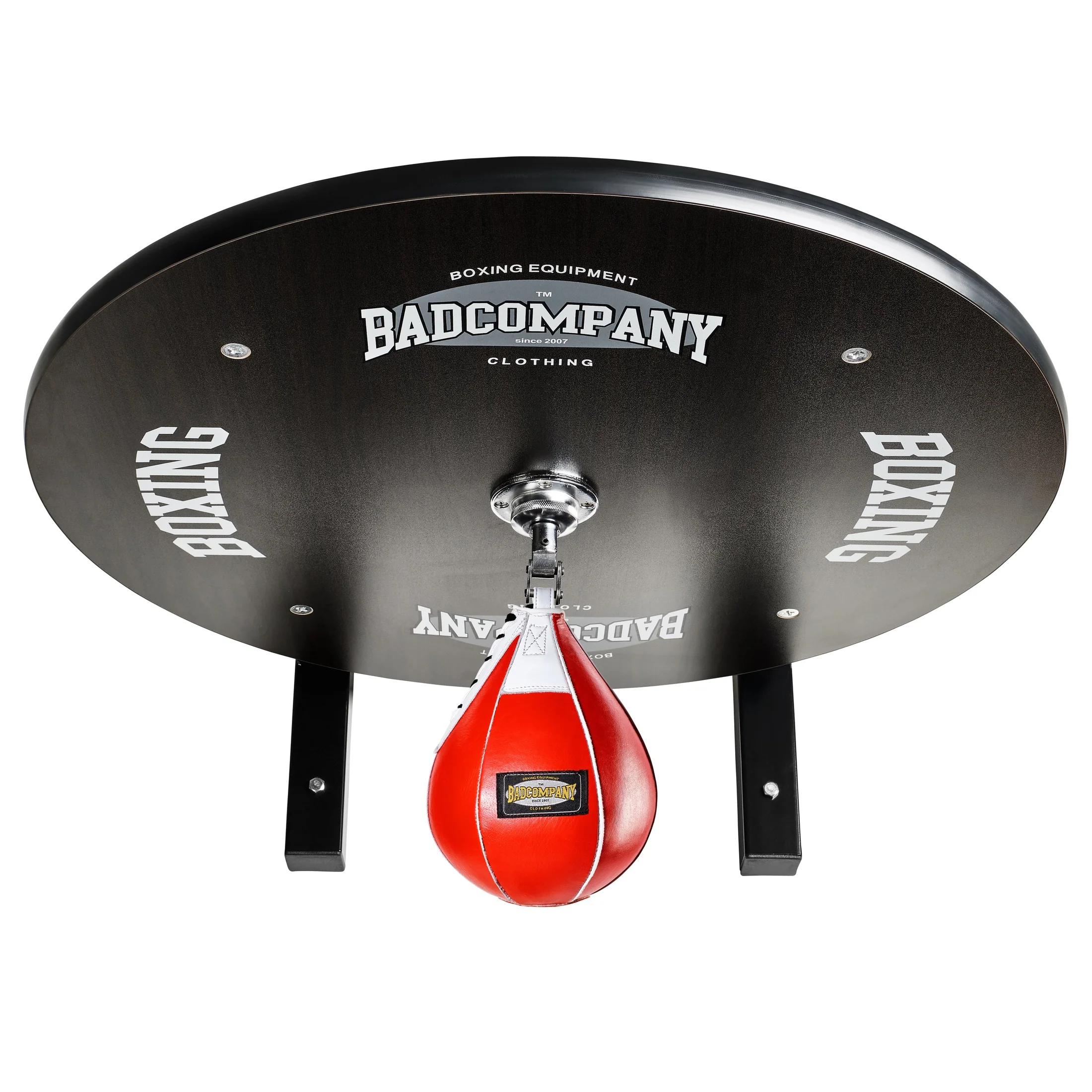 Speedball Plattform mit Leder Boxbirne rot medium zur Wandmontage I BCA-39