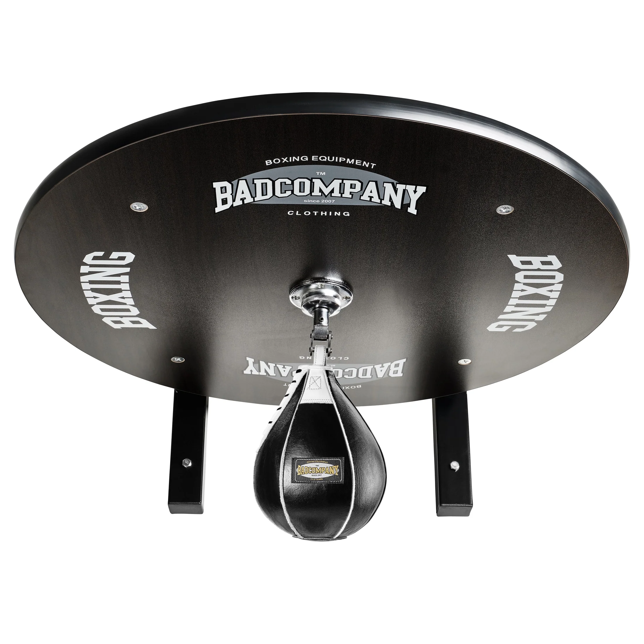 Speedball Plattform mit Leder Boxbirne schwarz medium zur Wandmontage I BCA-39