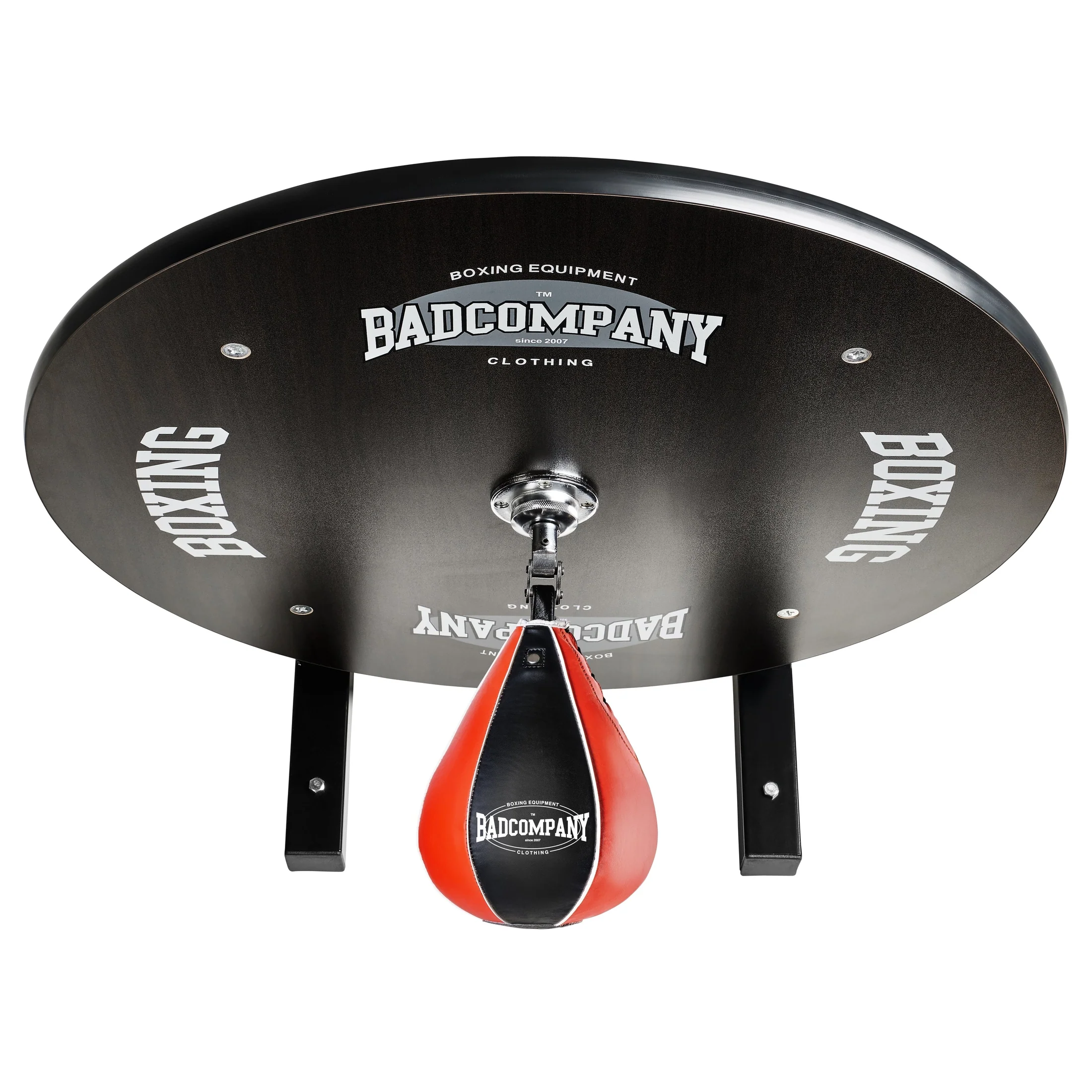 Speedball Plattform mit PU Boxbirne schwarz/rot medium zur Wandmontage I BCA-39