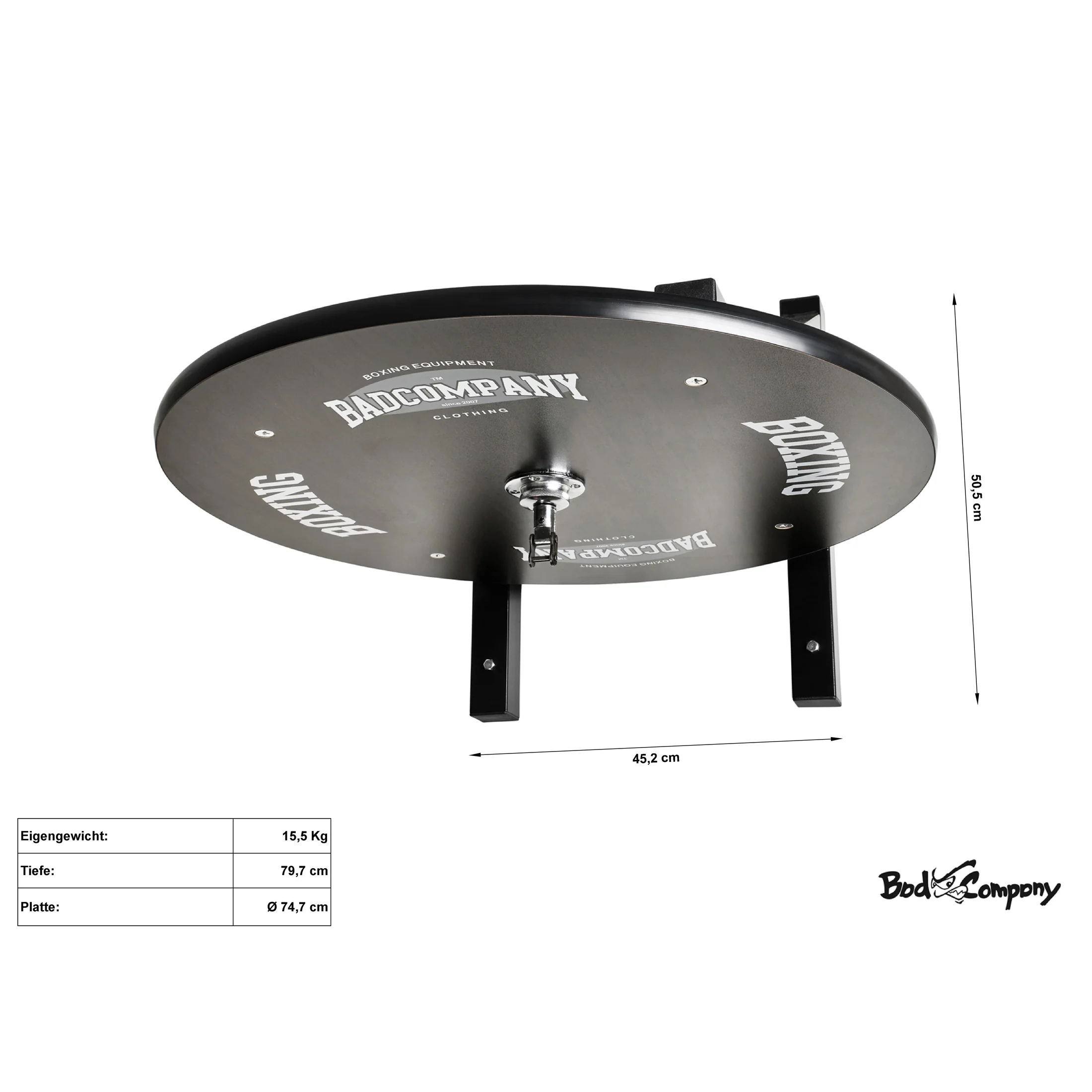 Speedball Plattform mit PU Boxbirne schwarz/gelb medium zur Wandmontage I BCA-39 - Image 12