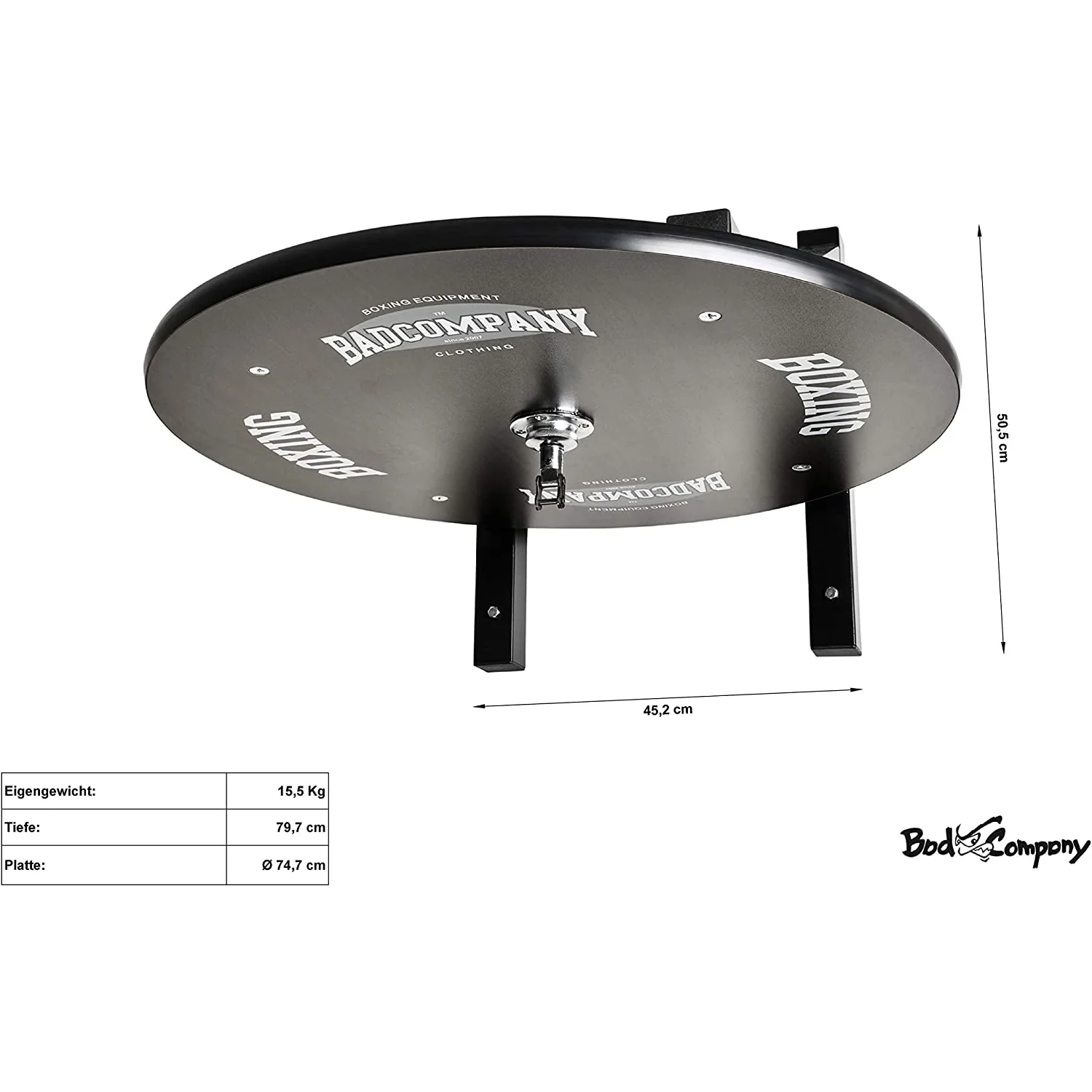 Speedball Plattform mit Vintage Leder Boxbirne medium zur Wandmontage I BCA-39 - Image 6