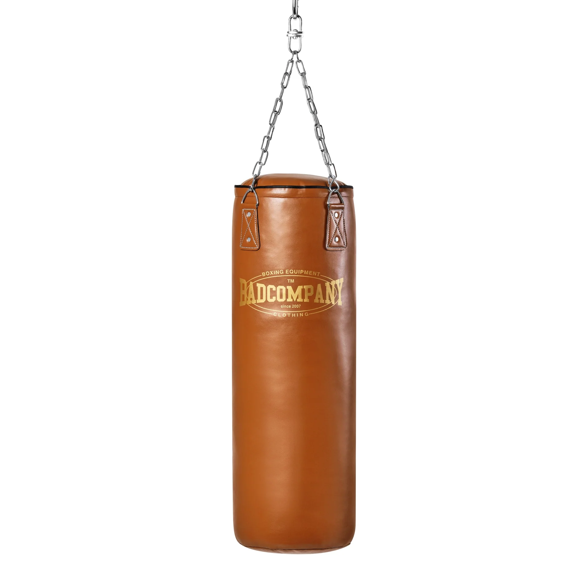 Retro Boxsack aus Kunstleder mit Stahlkette - Image 4