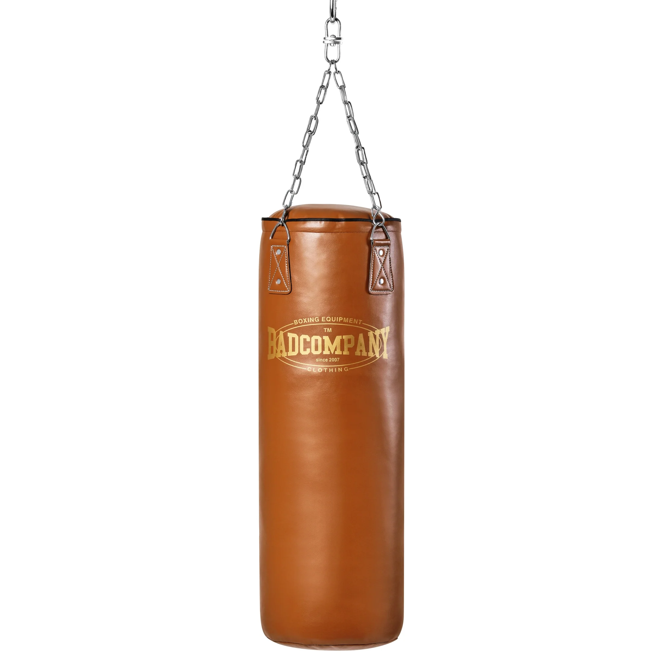 Retro Boxsack aus Kunstleder mit Stahlkette - Image 7