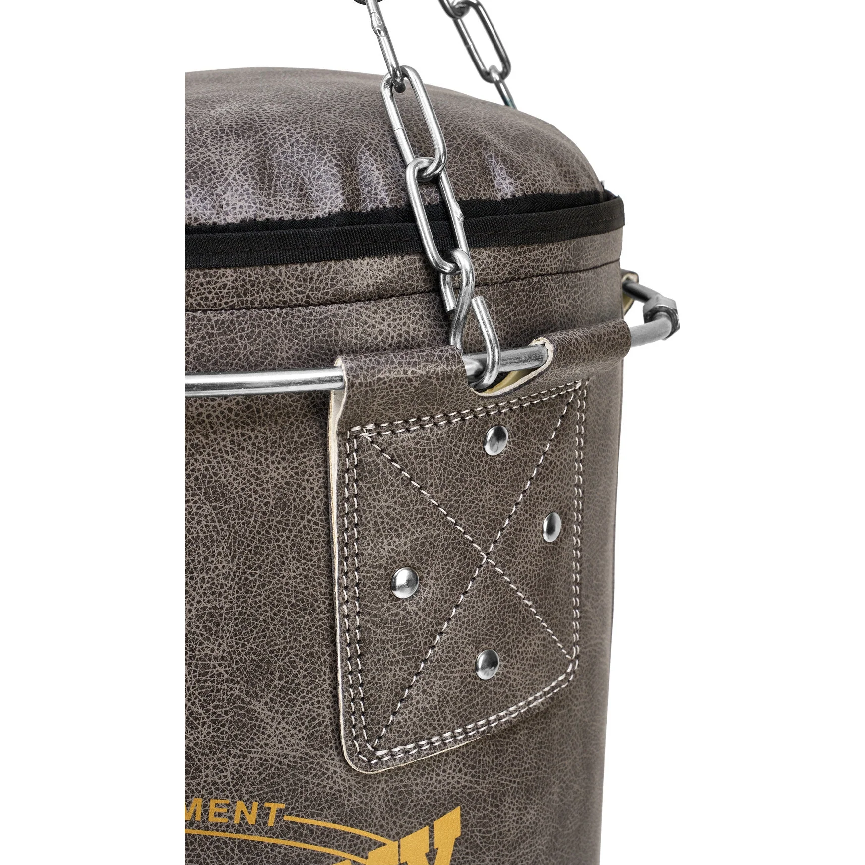 Vintage Jab & Hook Boxsack mit Stahlkette und Metallring - Image 4