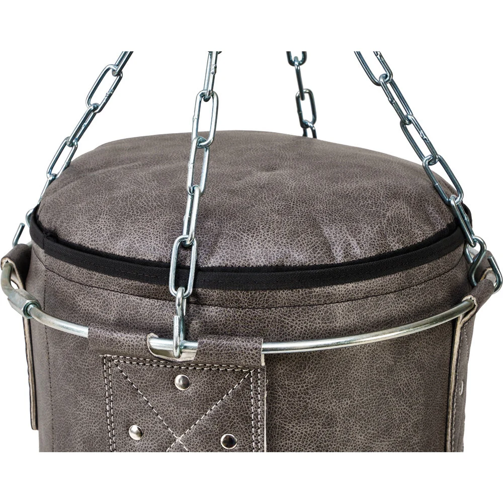 Vintage Jab & Hook Boxsack mit Stahlkette und Metallring - Image 5